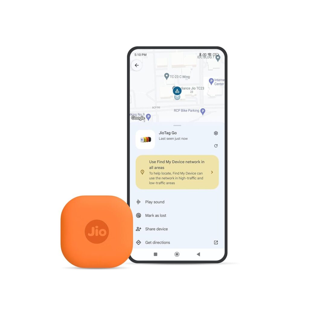 JioTag Go compact Bluetooth item tracker
