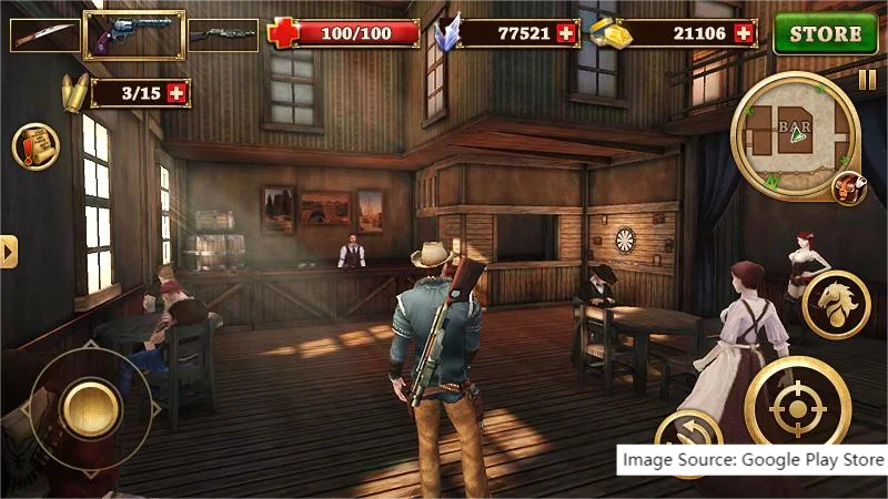 open world games for android west gunfighter gameplay