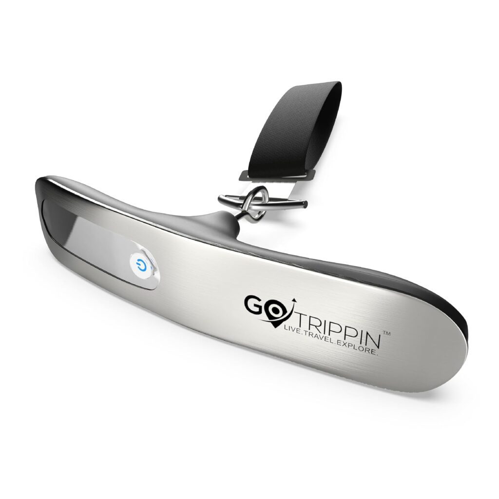 Digital luggage scale measuring suitcase weight