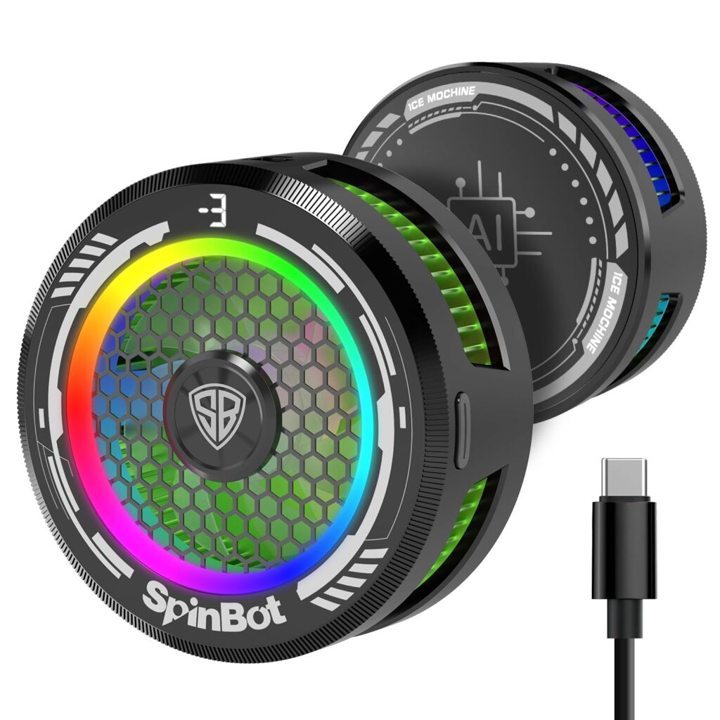 SpinBot IceDot magnetic mobile cooler fan