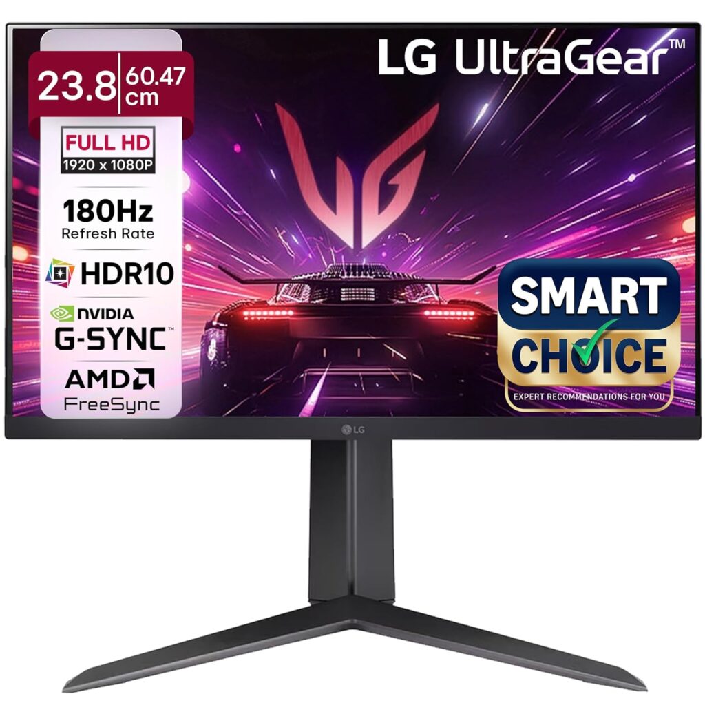 24 inch full HD gaming monitor with 180Hz refresh rate for esports gaming