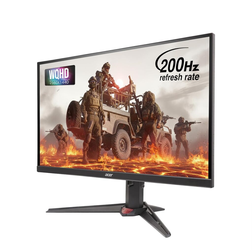 27 inch WQHD IPS gaming monitor with balanced performance and clear visuals