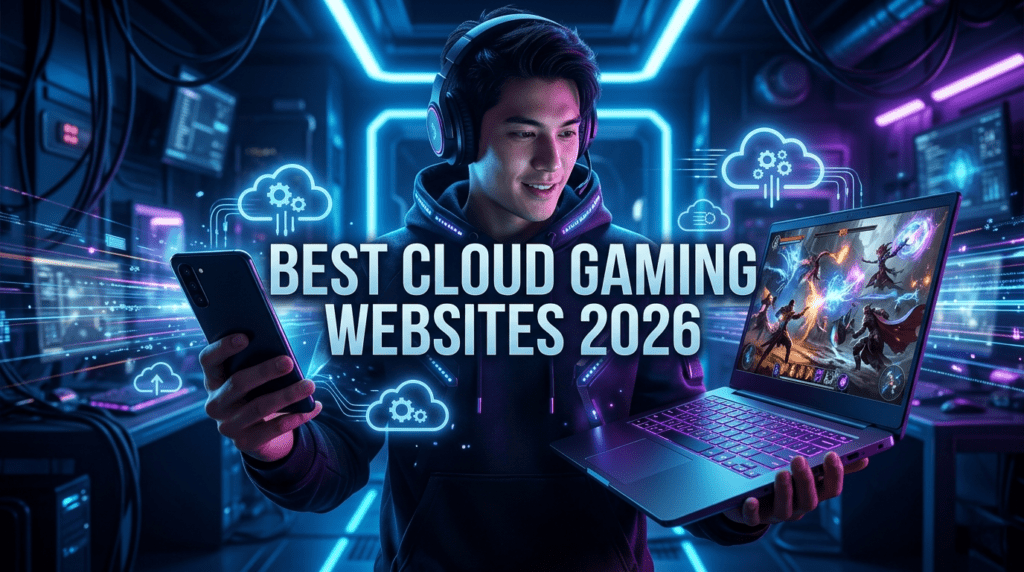 streaming games from the cloud representing the best cloud gaming websites 2026