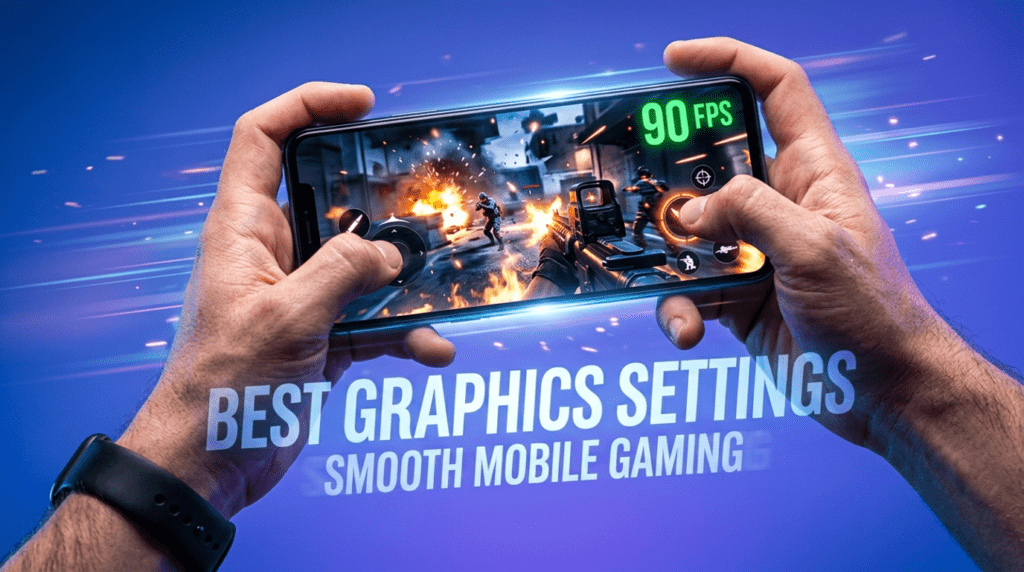 best graphics settings for mobile games with smartphone gaming at high FPS for smooth gameplay.